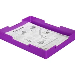 Plastic Trays - Set Of 6 - Grouping Colors