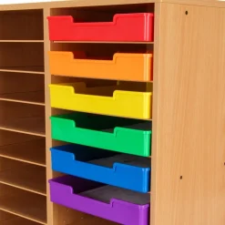 Plastic Trays - Set Of 6 - Grouping Colors