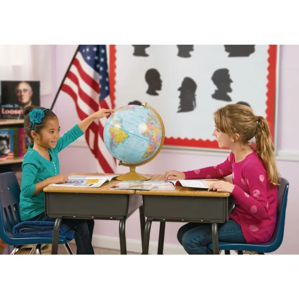 Political Globe on Stand - 12"Dia.