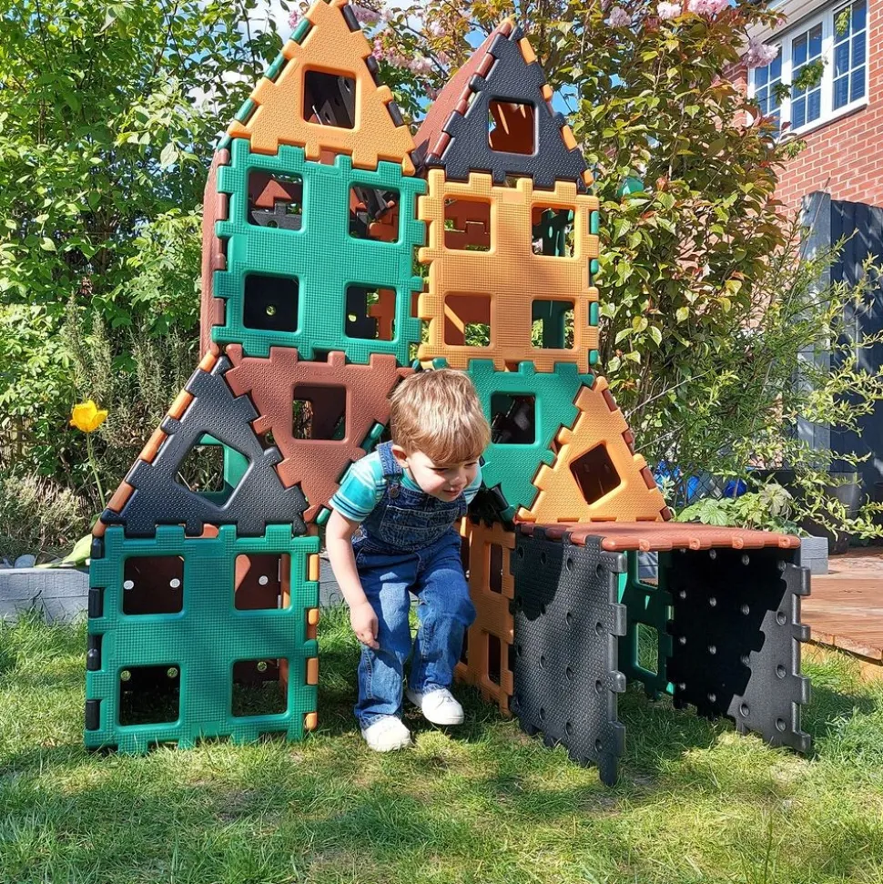 Polydron Extra-Large Natural Colors - 36 Pieces
