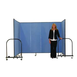 Portable Room Divider 5'9" x 6' - Stone
