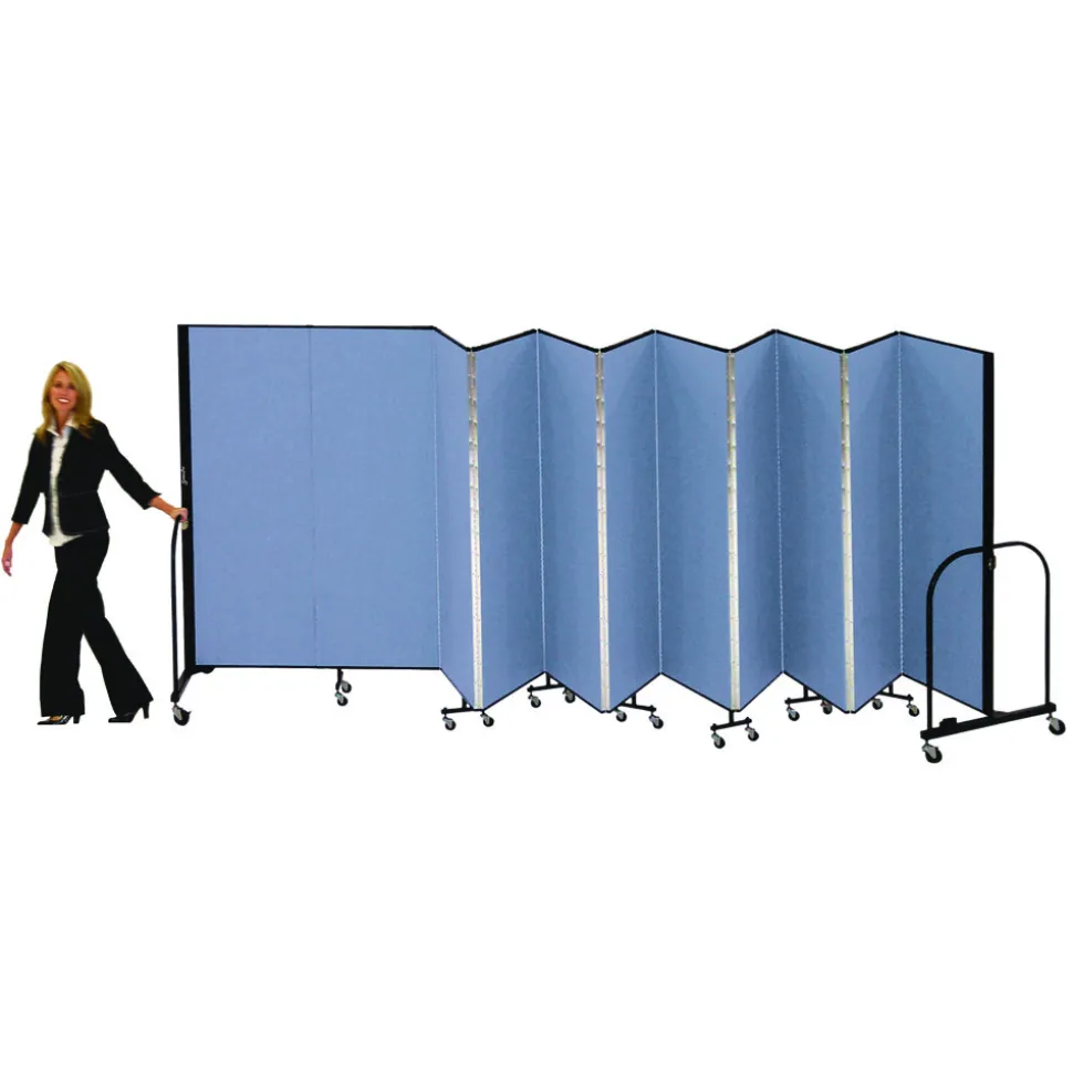 Portable Room Divider 5'9" x 6' - Stone