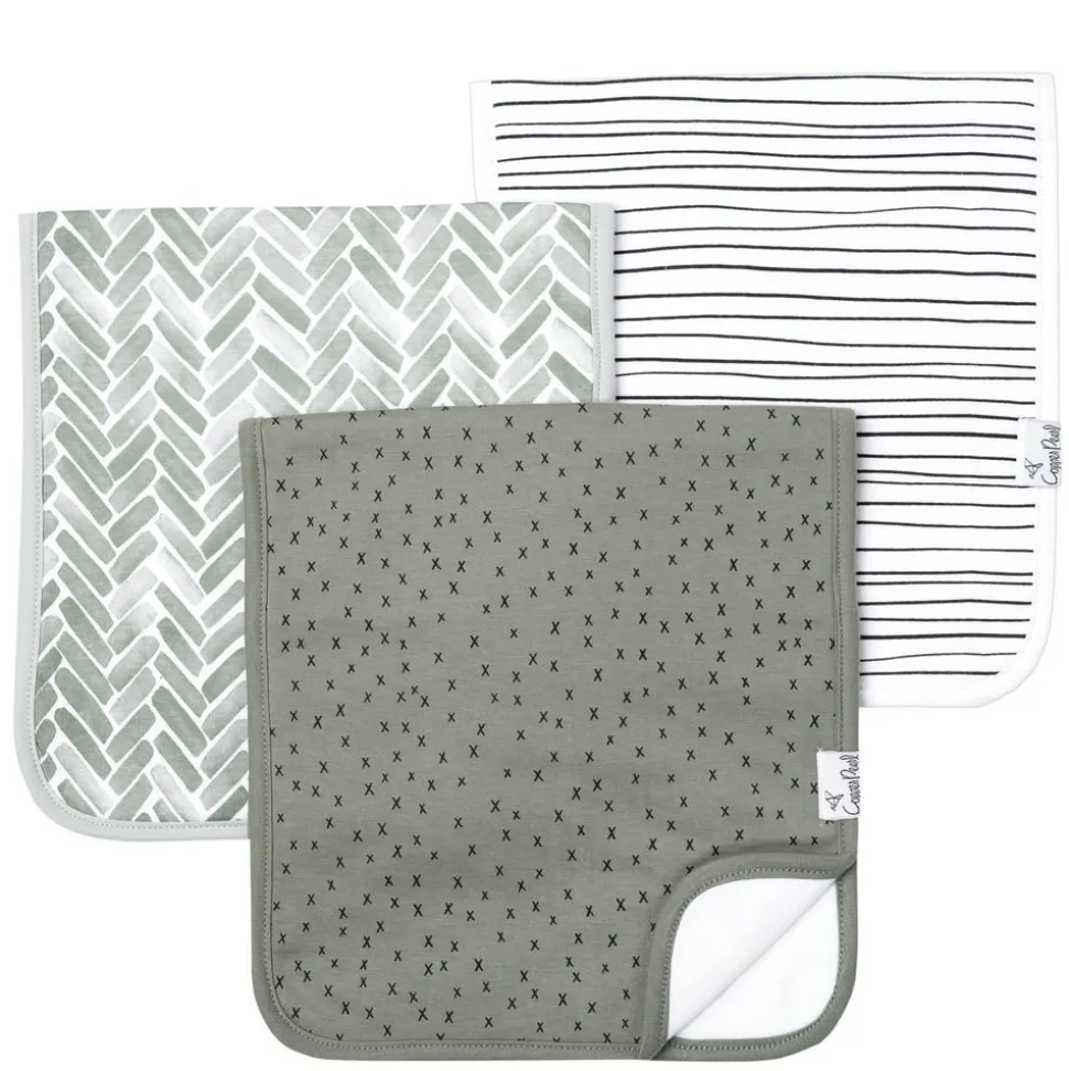 Premium Burp Cloths, Set of 3 - Alta