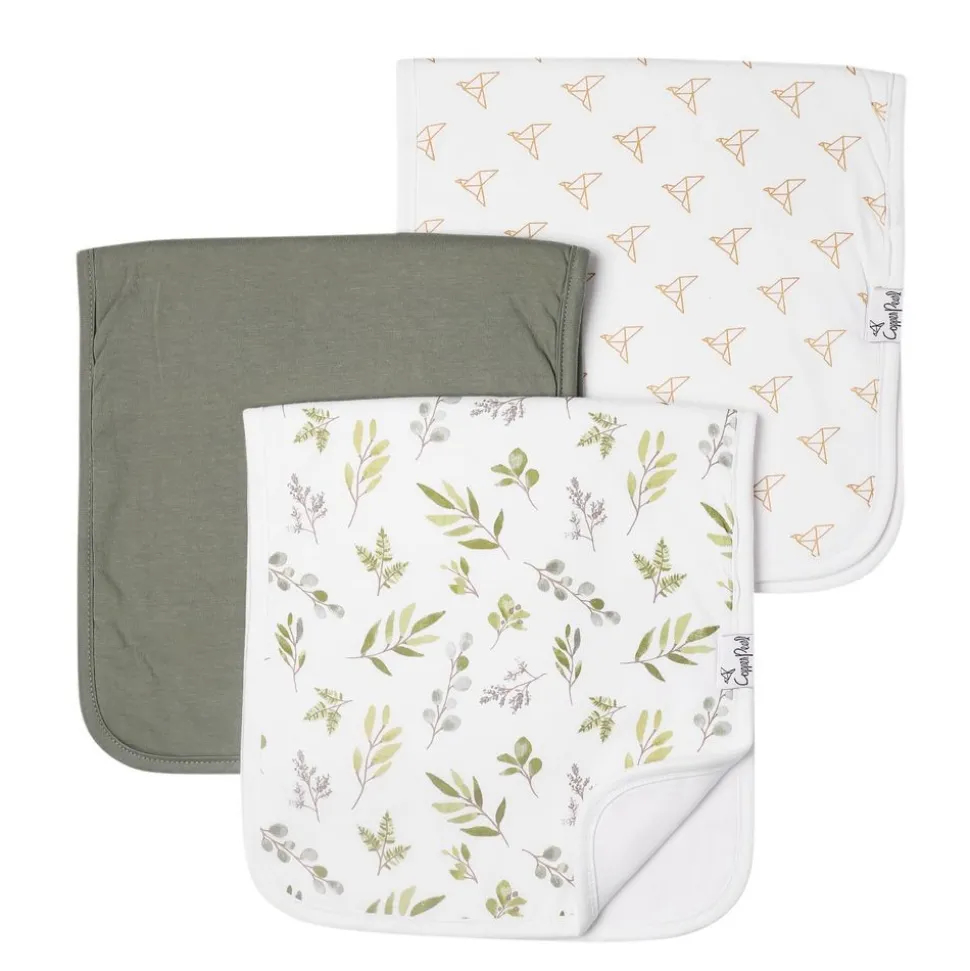 Premium Burp Cloths, Set of 3 - Haven
