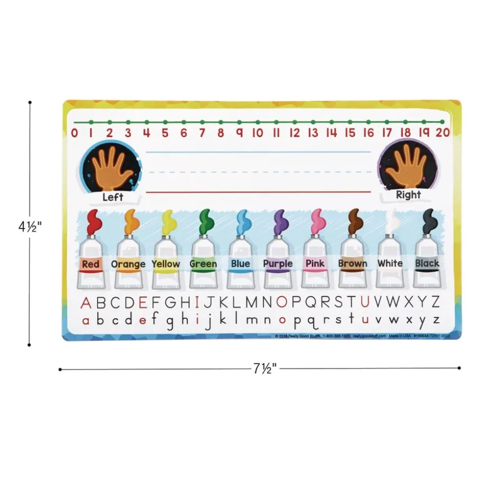 Primary Self-Adhesive Vinyl On-The-Go Helpers - Set Of 24