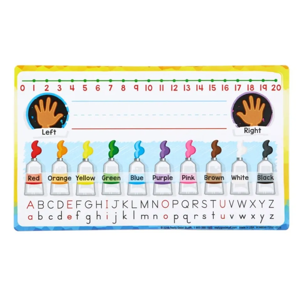 Primary Self-Adhesive Vinyl On-The-Go Helpers - Set Of 24