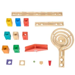 Quadrilla Vertigo Wooden Marble Ball Run - 134pcs