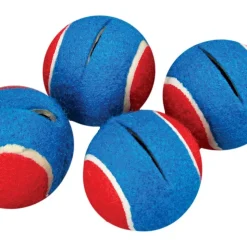 Quiet Chair Stay-Put Foot Covers - Set Of 24 - Red/Blue