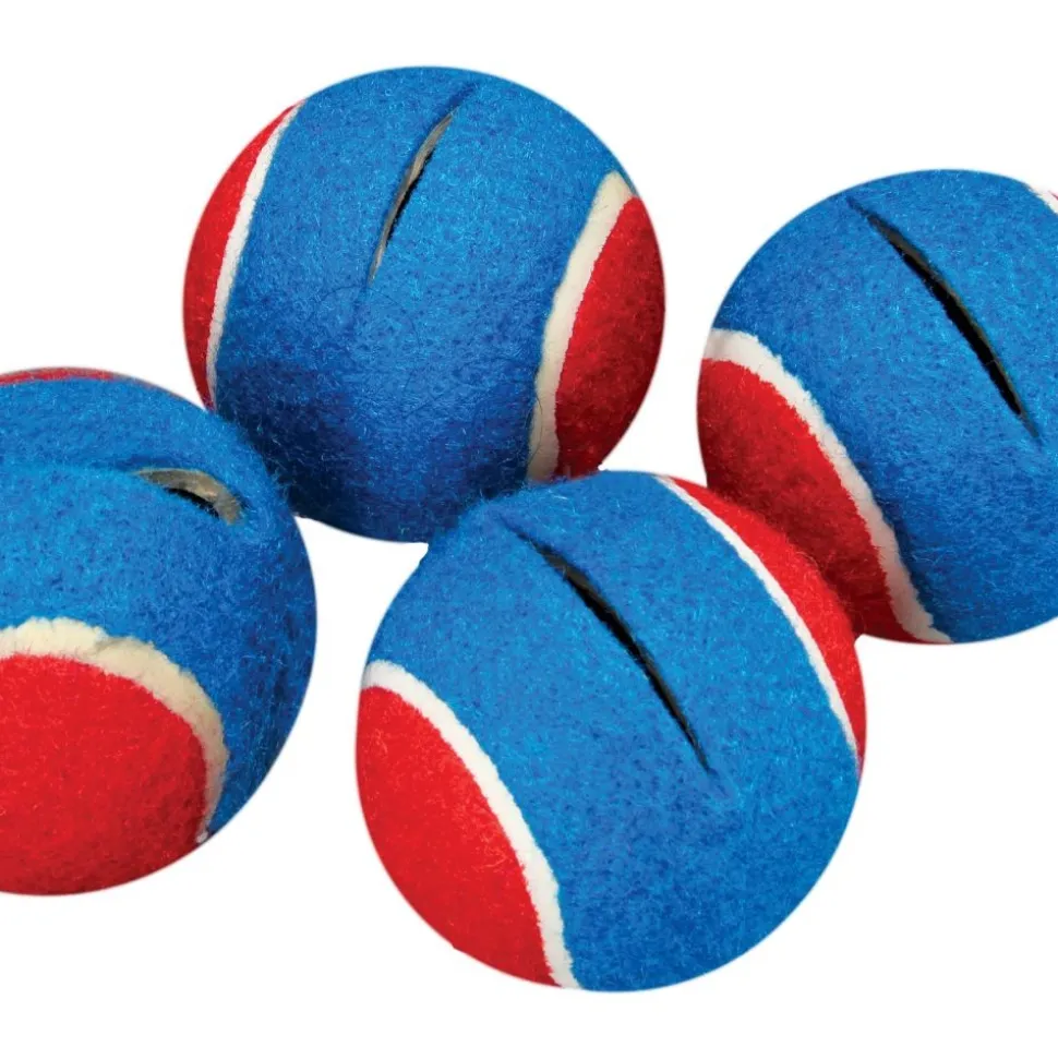 Quiet Chair Stay-Put Foot Covers - Set Of 24 - Red/Blue