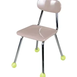 Quiet Chair Stay-Put Foot Covers - Set Of 24 - Yellow