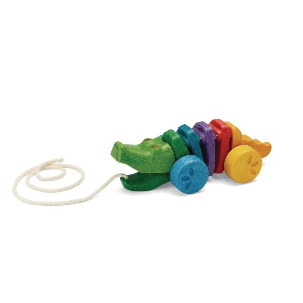 Rainbow Alligator Pull Toy