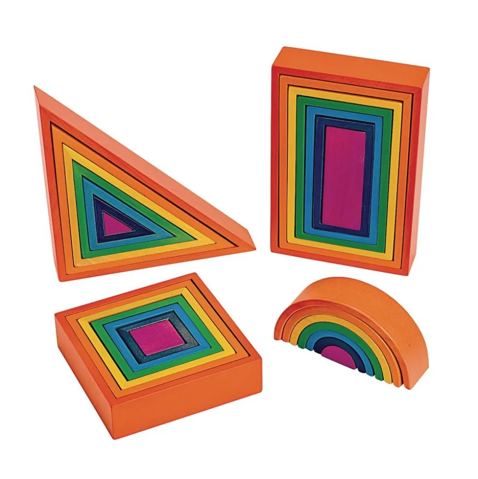 Rainbow Architect Block Set - 28 pieces