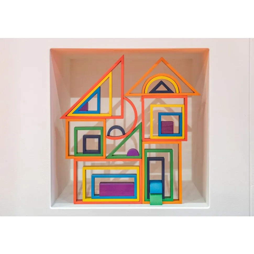 Rainbow Architect Block Set - 28 pieces