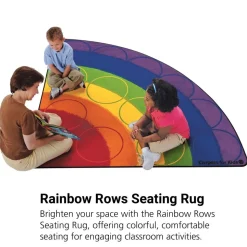 Rainbow Rows Seating 6' Radius Corner Premium Carpet