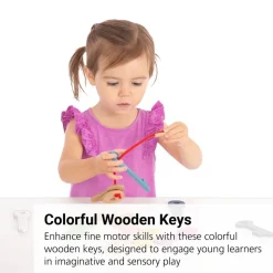 Rainbow Wooden Keys