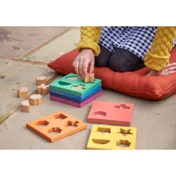 Rainbow Wooden Shape Stacker