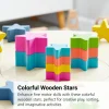 Rainbow Wooden Stars - 27pcs