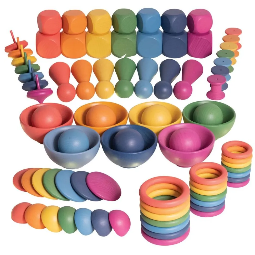 Rainbow Wooden Super Set - 84 pcs