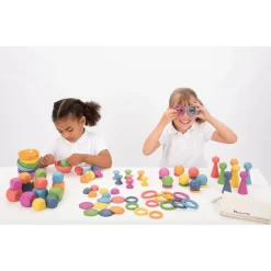 Rainbow Wooden Super Set - 84 pcs