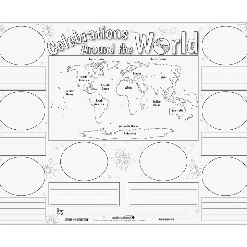 Ready-To-Decorate® Celebrations Around The World Posters - 24 posters