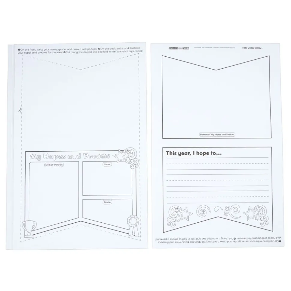 Ready to Decorate® Hopes and Dreams Pennant Posters - Set of 24
