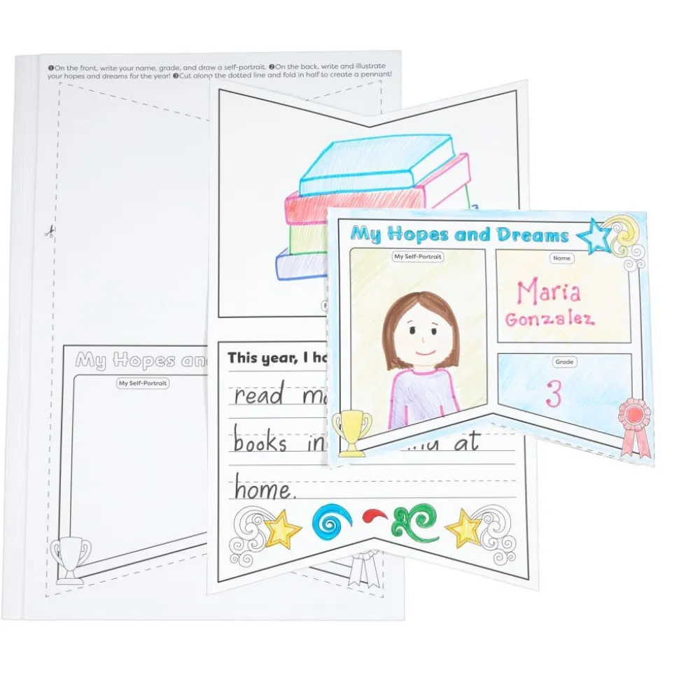 Ready to Decorate® Hopes and Dreams Pennant Posters - Set of 24