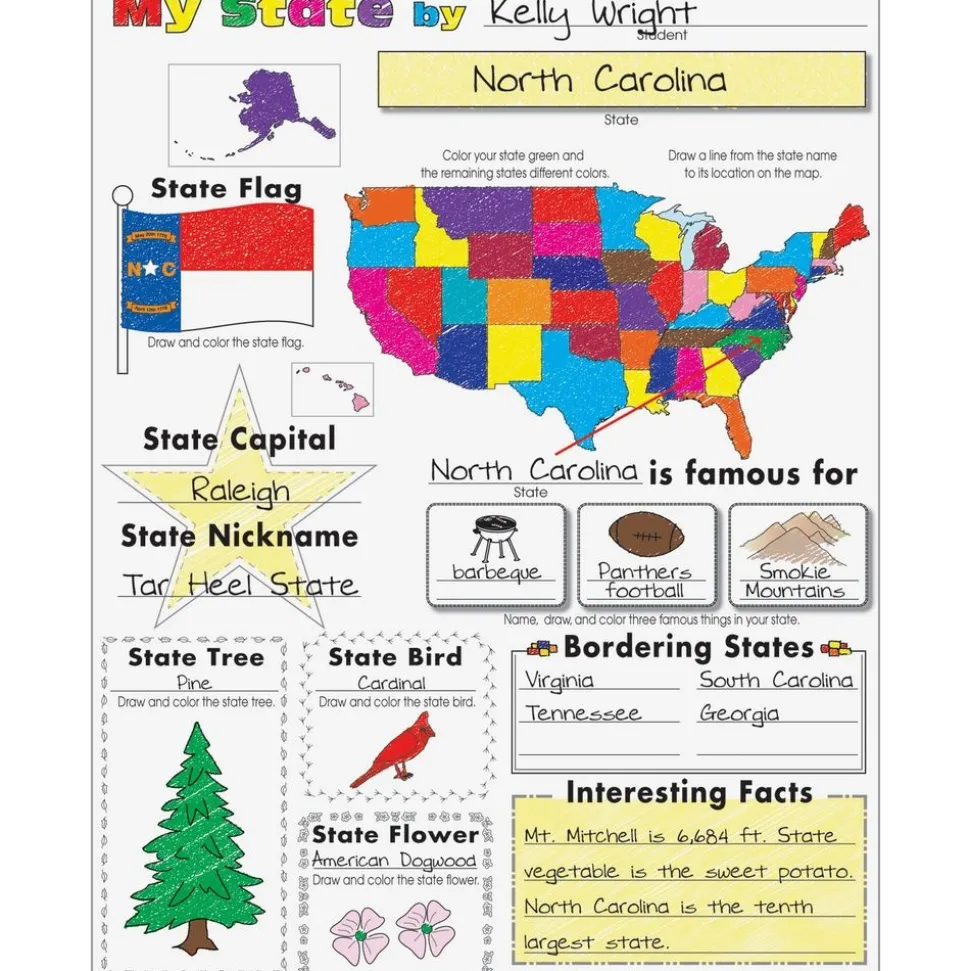 Ready-To-Decorate® My State Posters - 24 posters