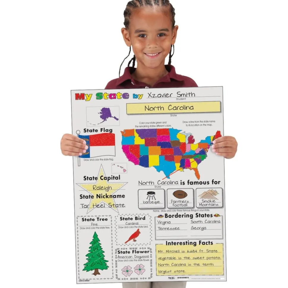 Ready-To-Decorate® My State Posters - 24 posters