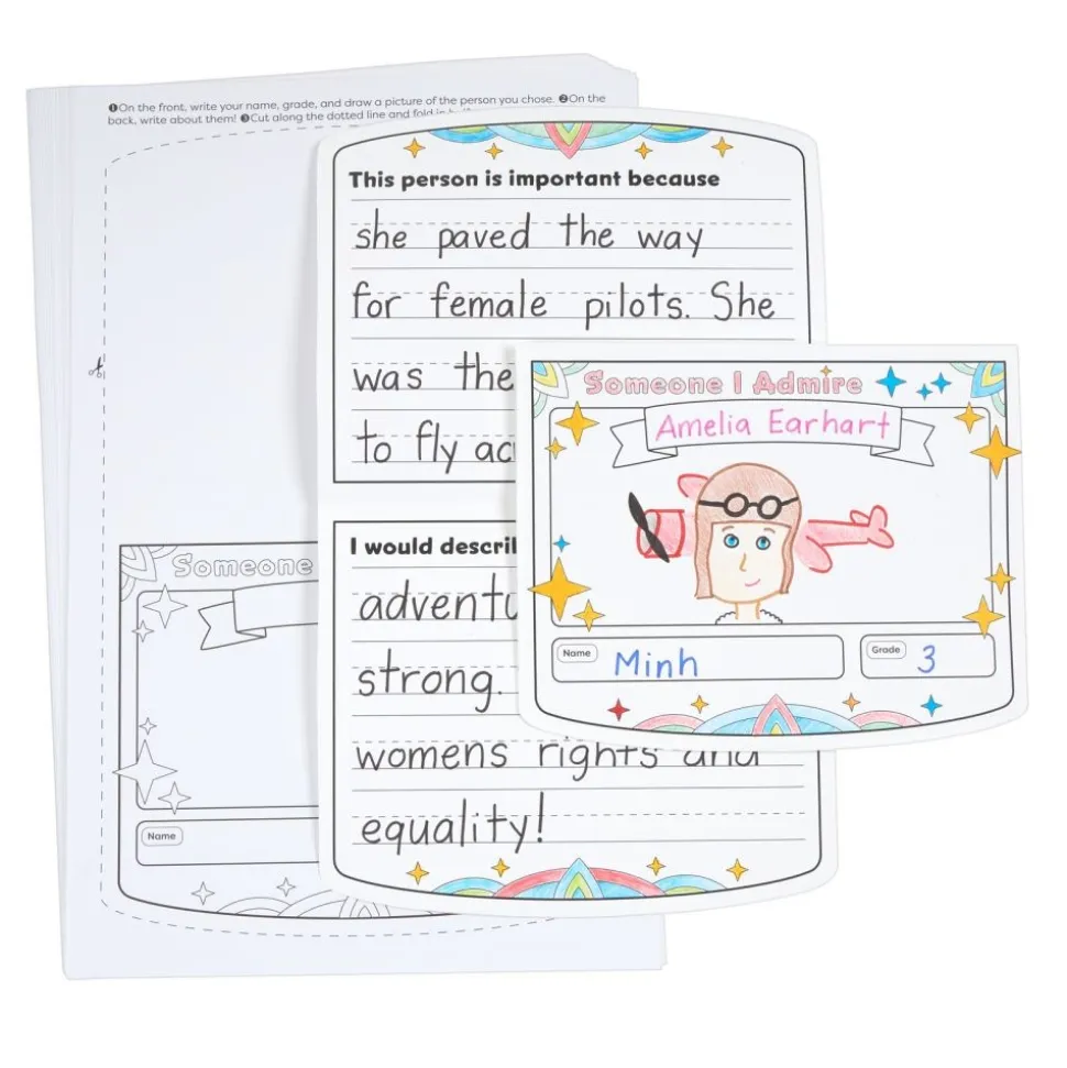 Ready to Decorate® People We Admire Pennant Posters - Set of 24