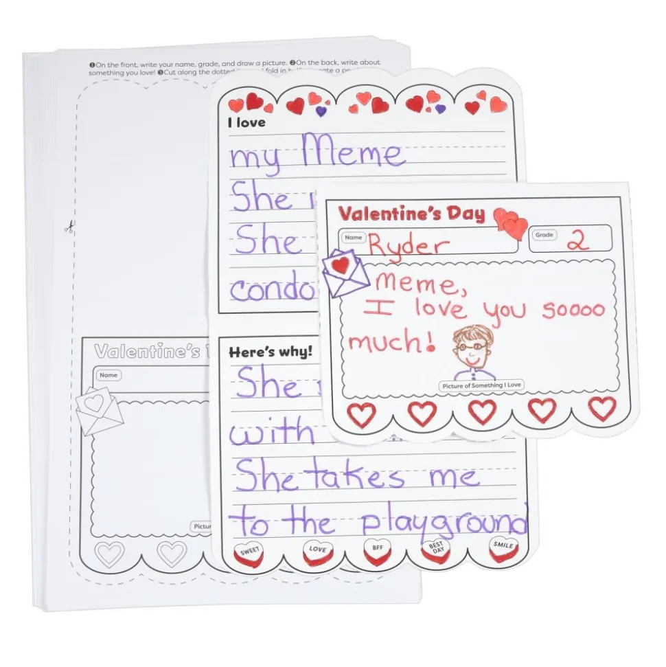 Ready to Decorate® Valentine’s Day Pennant Posters - Set of 24