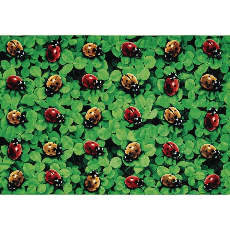 Real Ladybug Seating 6' x 9' Rectangle Pixel Perfect Carpet
