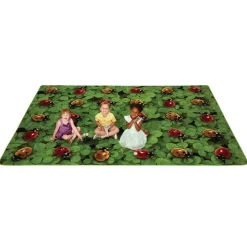 Real Ladybug Seating 6' x 9' Rectangle Pixel Perfect Carpet