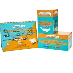 Really Good Phonics™ Consonant Digraphs and Special Digraphs Kit - Decodable Readers, Flip Chart & Word Segmenting and Blending Kit
