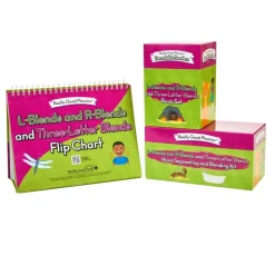 Really Good Phonics™ L- and R-Blends and Three-Letter Blends Kit - Decodable Readers, Flip Chart & Word Segmenting and Blending Kit