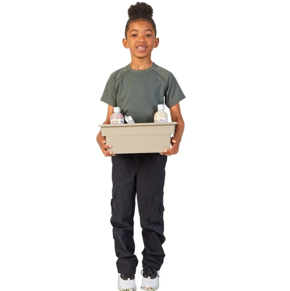 Really Good Stuff® All Purpose Bins - Tan, 6 Pack