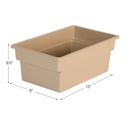 Really Good Stuff® All Purpose Bins - Tan, 6 Pack