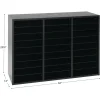 Really Good Stuff® Black 27-Slot Mail Center With Trays - 4-Color Grouping