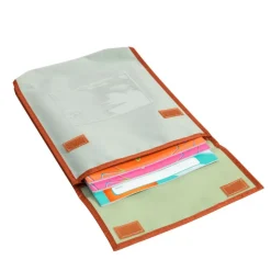Really Good Stuff® Boho Book Pouch Medium - Mint Book Pouch with Clay Trim - Single
