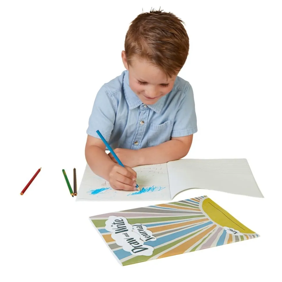 Really Good Stuff® Boho Draw and Write Journals - Set of 12