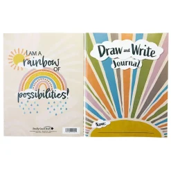Really Good Stuff® Boho Draw and Write Journals - Set of 12