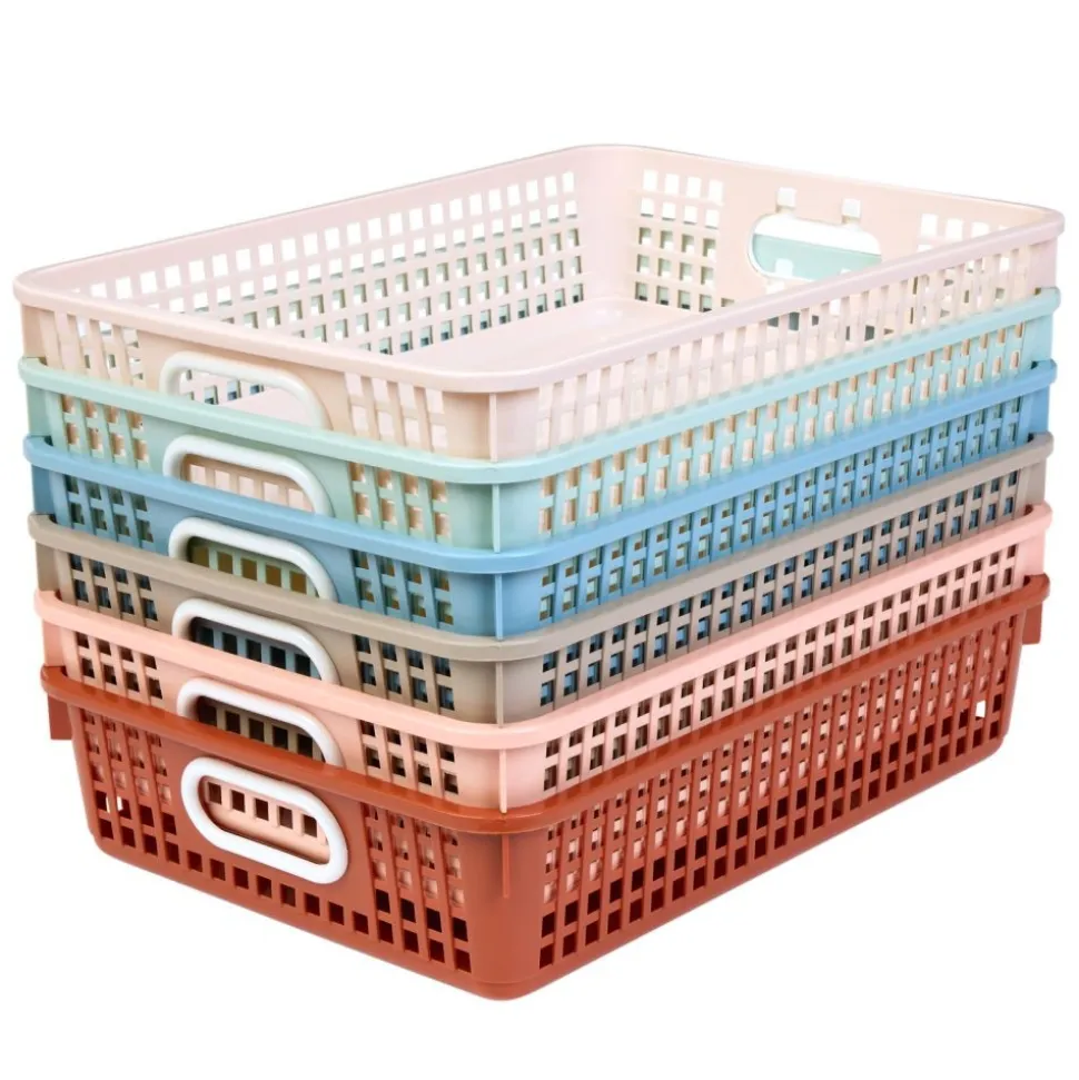 Really Good Stuff® Boho Paper Baskets - Set of 6