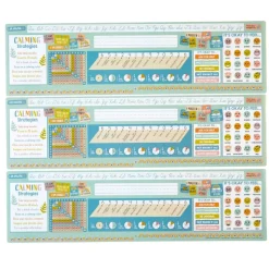 Really Good Stuff® Boho Self-Adhesive Vinyl Desktop Helpers™ - Set Of 24 - Intermediate