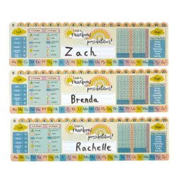 Really Good Stuff® Boho Self-Adhesive Vinyl Desktop Helpers™ - Set Of 24 - Primary