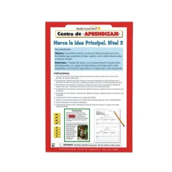 Really Good Stuff® Centro de Aprendizaje: Marca la Idea Principal, Nivel 2 (Main Idea Markup Level 2 Literacy)