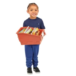 Really Good Stuff® Chapter Book Library Bins™ With Dividers - 6 Pack - Clay