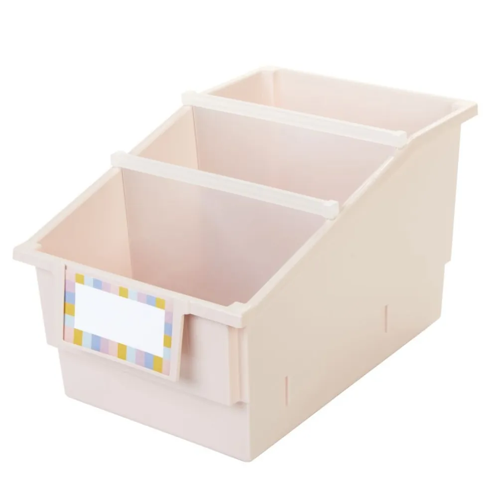 Really Good Stuff® Chapter Book Library Bins™ With Dividers - 6 Pack - Sand