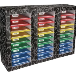 Really Good Stuff® Classroom Mail Center - 27 Slot, 4-Color Grouping Design