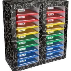 Really Good Stuff® Classroom Mail Center™ - 18 Slot, 4 Color Grouping Design