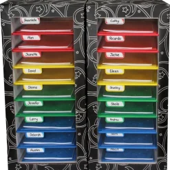 Really Good Stuff® Classroom Mail Center™ - 18 Slot, 4 Color Grouping Design