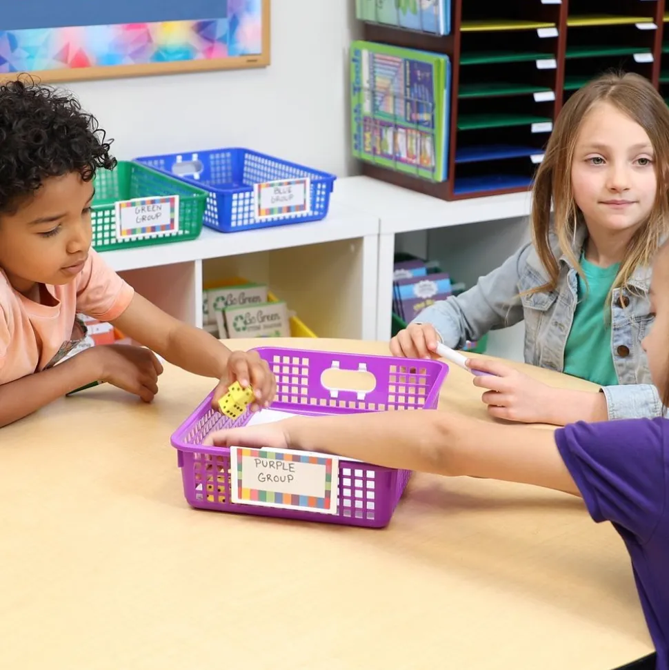 Really Good Stuff® Classroom Paper Baskets - 12-Pack Rainbow Kit